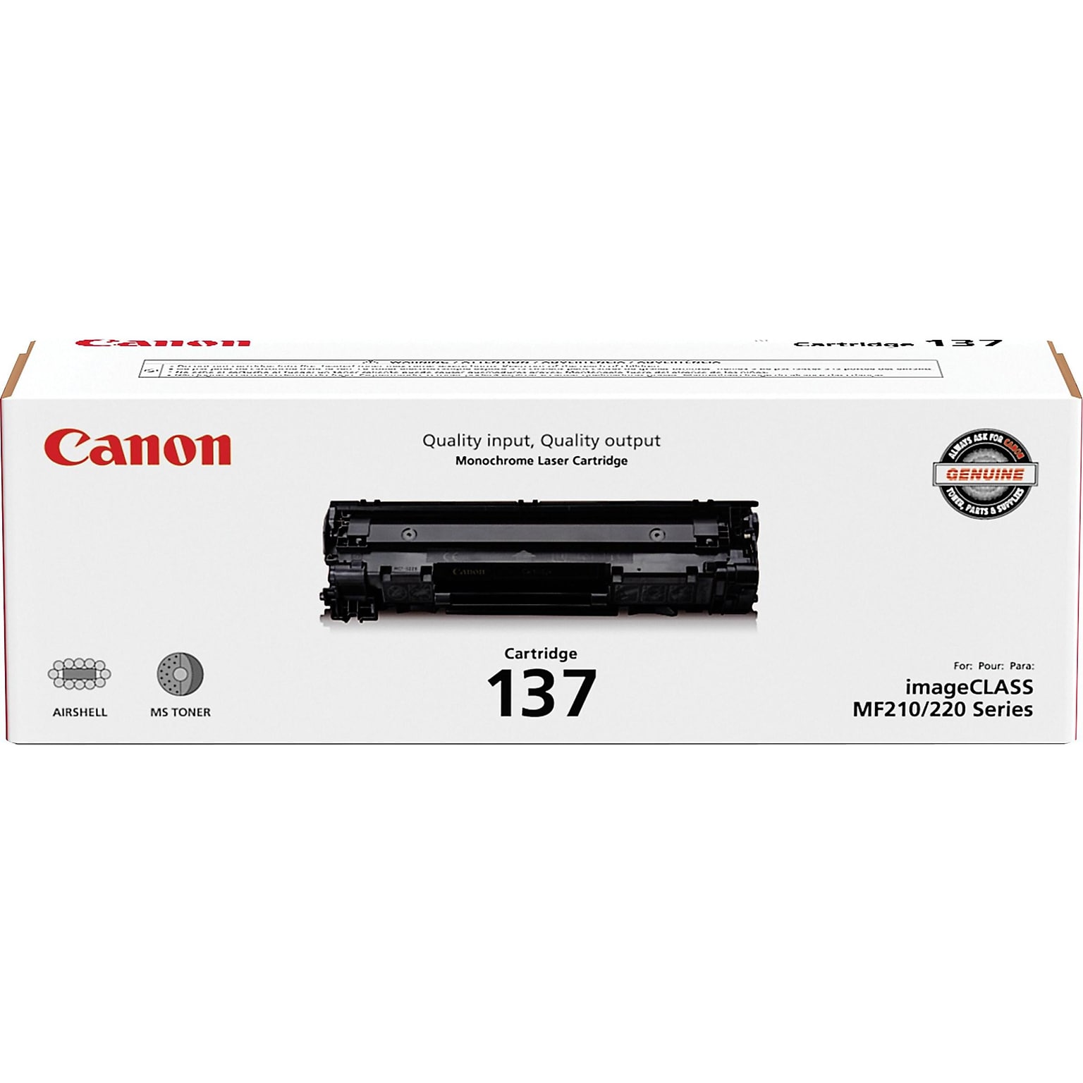Canon 137 Black Standard Yield Toner Cartridge (9435B001AA)
