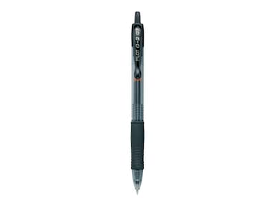Pilot G2 Retractable Gel Pens, Fine Point, 0.7mm, Black Ink, Dozen (31020)