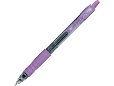 Pilot G2 Retractable Gel Pens, Extra Fine Point, Purple Ink, Dozen (31006)