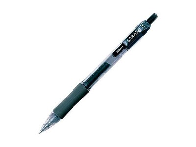 Zebra Sarasa Dry X20 Retractable Gel Pen, Medium Point, 0.7mm, Black Ink, Dozen (46810)