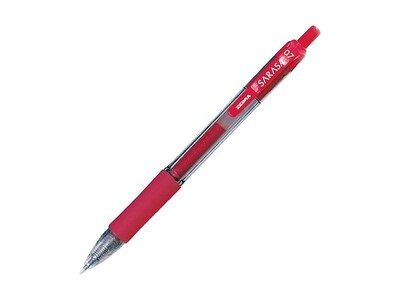 Zebra Sarasa Dry X20 Retractable Gel Pen, Medium Point, 0.7mm, Red Ink, Dozen (46830)