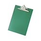 Saunders US-Works Plastic Clipboard, Letter Size, Green (21604)