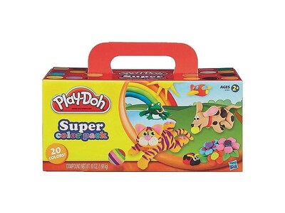 Hasbro Play-Doh Super Color Pack, 2+ Years, 20/Pack (CL342)