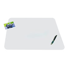 Artistic Krystal View Anti-Slip Plastic Desk Pad, 17 x 12, Frosted (60740M)