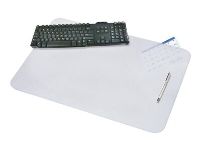 Artistic Krystal View Anti-Slip Plastic Desk Pad, 17 x 12, Frosted (60740M)