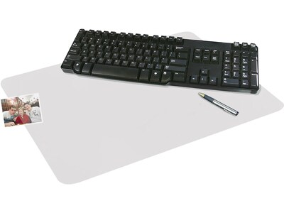 Artistic Krystal View Anti-Slip Plastic Desk Pad, 20" x 36", Clear (60-6-0M)