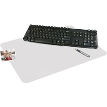 Artistic Krystal View Anti-Slip Plastic Desk Pad, 20 x 36, Clear (60-6-0M)