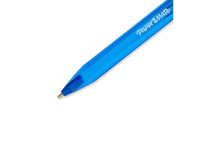 Paper Mate InkJoy 100 ST Ballpoint Pen, Medium Point, Blue Ink, Dozen (1951256)