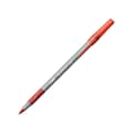 BIC Round Stic Grip Xtra Comfort Ballpoint Pens, Medium Point, Red Ink, Dozen (13889)