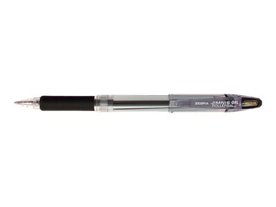 Zebra Jimnie Gel Pen, Medium Point, 0.7mm, Black Ink, Dozen (44110)