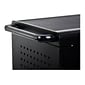 Luxor Lockable 30-Unit Laptop Storage Cabinet, Black Steel (LLTM30-B)