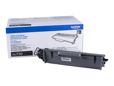 Brother TN-750 Black High Yield Toner  Cartridge