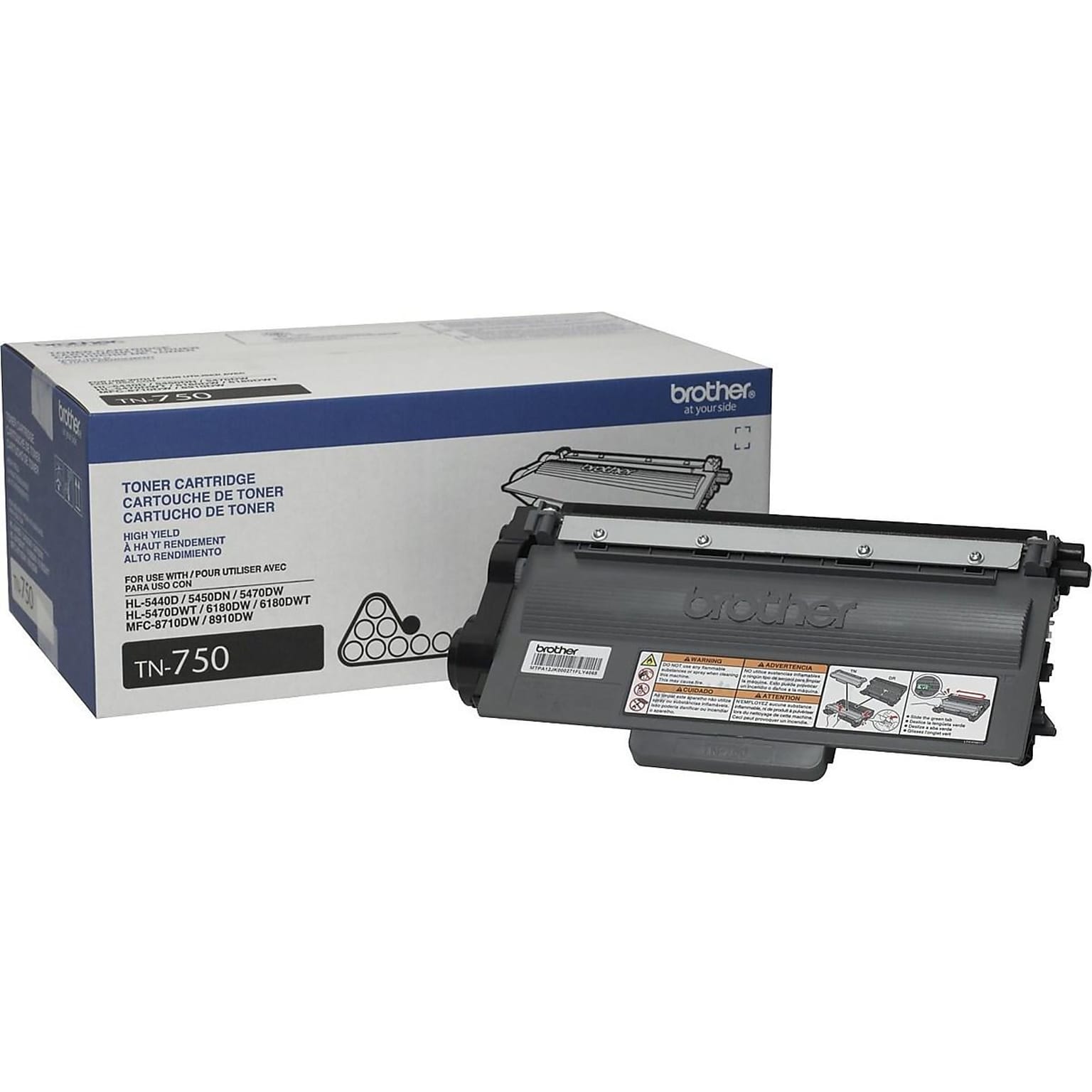 Brother TN-750 Black High Yield Toner Cartridge