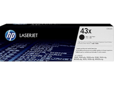 HP 43X Black High Yield Toner Cartridge (C8543X)