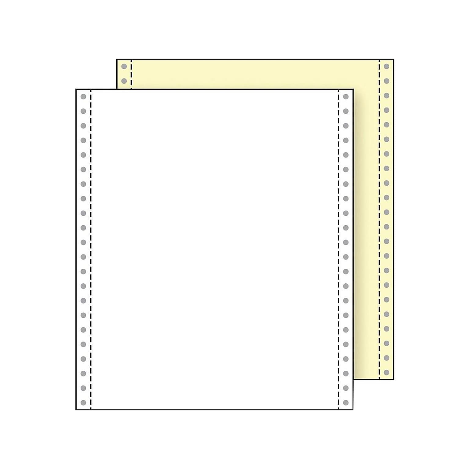 Printworks Professional 9.5 x 11 Carbonless, White/Canary, 1400/Carton (02232)