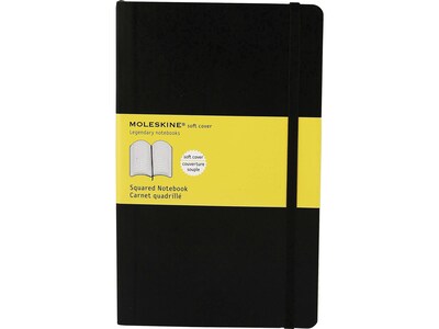 Moleskine Classic Professional Notebook, 7.5" x 10", Graph Ruled, 96 Sheets, Black (707247)