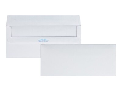 Quality Park Redi-Seal #10 Business Envelopes, 4 1/8 x 9 1/2, White Wove, 500/Box (QUA11118)