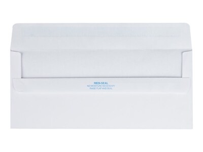 Quality Park Redi-Seal #10 Business Envelopes, 4 1/8" x 9 1/2", White Wove, 500/Box (QUA11118)