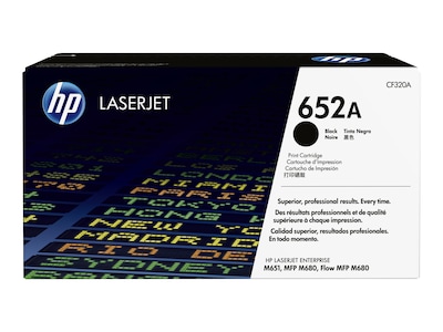 HP 652A Black Standard Yield Toner Cartridge (CF320A)