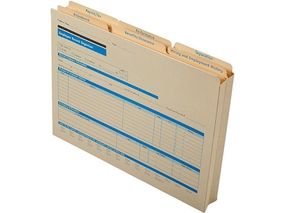 ComplyRight Personnel Folder, 6-Part , 25 Forms/Pack (A1175)