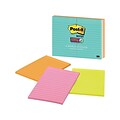 Post-it® Super Sticky Notes, 4 x 6, Miami Collection, Lined, 8 Pads (660-8SSMIA)