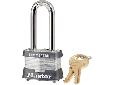 Master Commercial Lock Key Padlock, 4/Box (3DLHCOM)