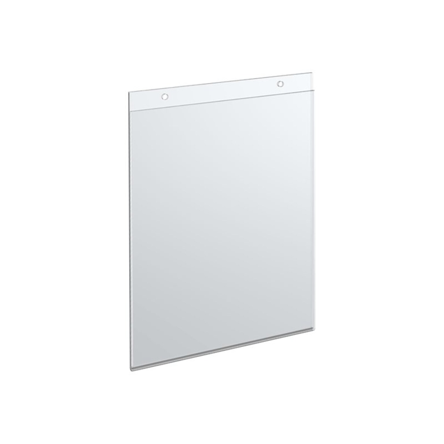 Azar Sign Holders, 8.5 x 11, Vertical, Wall Mounted, Clear Acrylic, 10/Pack (162714)