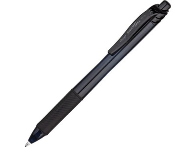 Pentel EnerGel-X RollerGel Retractable Gel Pens, Bold Point, Black Ink, Dozen (BL110-A)