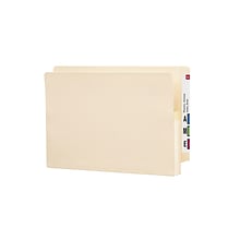 Smead End Tab File Pocket, Reinforced Straight-Cut Tab, 1-3/4 Expansion, Manila Gusset, Legal Size,