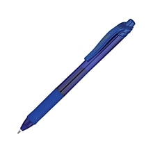 Pentel EnerGel-X RollerGel Retractable Gel Pens, Bold Point, Blue Ink, Dozen (BL110-C)