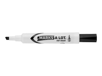 Avery Marks-A-Lot Dry Erase Marker, Chisel Tip, Black (24408)