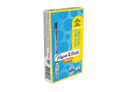 Paper Mate InkJoy 300 Ballpoint Pen, Medium Point, Black Ink, Dozen (1951342)