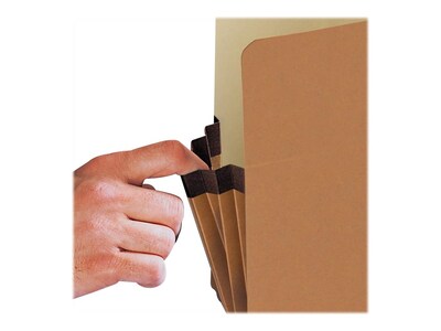 Smead Redrope File Pockets, 3.5" Expansion, Letter Size, Brown, 25/Box (73088)