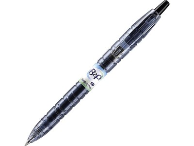 Pilot B2P Bottle 2 Pen Retractable Gel Pens, Fine Point, Black Ink, Dozen (31600)