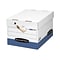 Bankers Box Presto Heavy-Duty Instant Assembly File Storage Boxes, Lift-Off Lid, Letter/Legal Size,