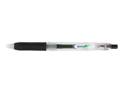 Zebra Pen Sarasa Clip Eco Retractable Gel Pens, Medium Point, Black Ink, Dozen (46510)
