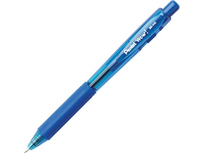 Pentel WOW! Retractable Ballpoint Pens, Medium Point, Blue Ink, 18 Pack (BK440BP18C)