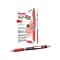 Pentel EnerGel Deluxe RTX Retractable Gel Pens, Fine Point, Red, Dozen (BLN75-B)