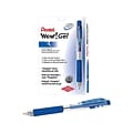 Pentel WOW! Retractable Gel Pens, Medium Point, Blue Ink, Dozen (K437-C)