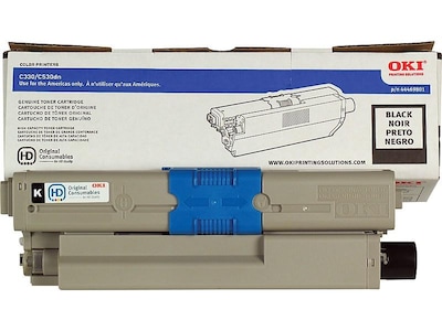 OKI 44469801 Black Standard Yield Toner Cartridge (2722873)