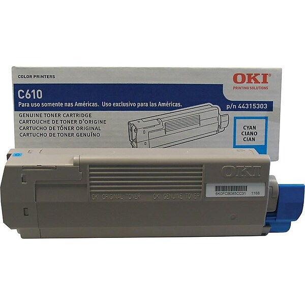 OKI 2675062 Cyan Standard Yield Toner Cartridge