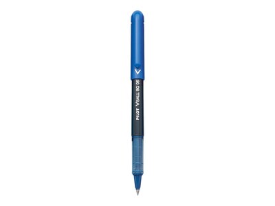 Pilot VBall BeGreen Rollerball Pens, Extra Fine Point, Blue Ink, Dozen (53207)