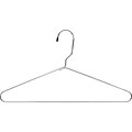 Safco Heavy-Duty Metal Clothes Hangers, Chrome, 12/Pack (4245CR)