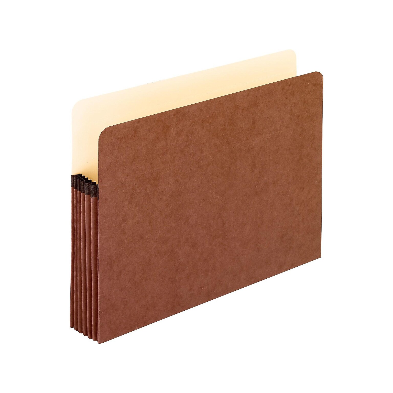 Pendaflex Earthwise Recycled Reinforced File Pocket, 5 1/4 Expansion, Letter Size, Brown, 10/Box (E1534CT)