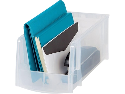 Iris Medium Modular Stacking Storage Box, Clear (200528)