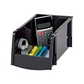 Staples Medium Modular Stacking Storage Box, Black, Each (200529)