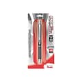 Pentel EnerGel Alloy Retractable Gel Pen, Medium Point, Black Ink (BL407ABPA)