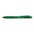 Pentel EnerGel-X RollerGel Retractable Gel Pens, Medium Point, Green Ink, Dozen (BL107-D)