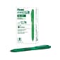 Pentel EnerGel-X RollerGel Retractable Gel Pens, Medium Point, Green Ink, Dozen (BL107-D)