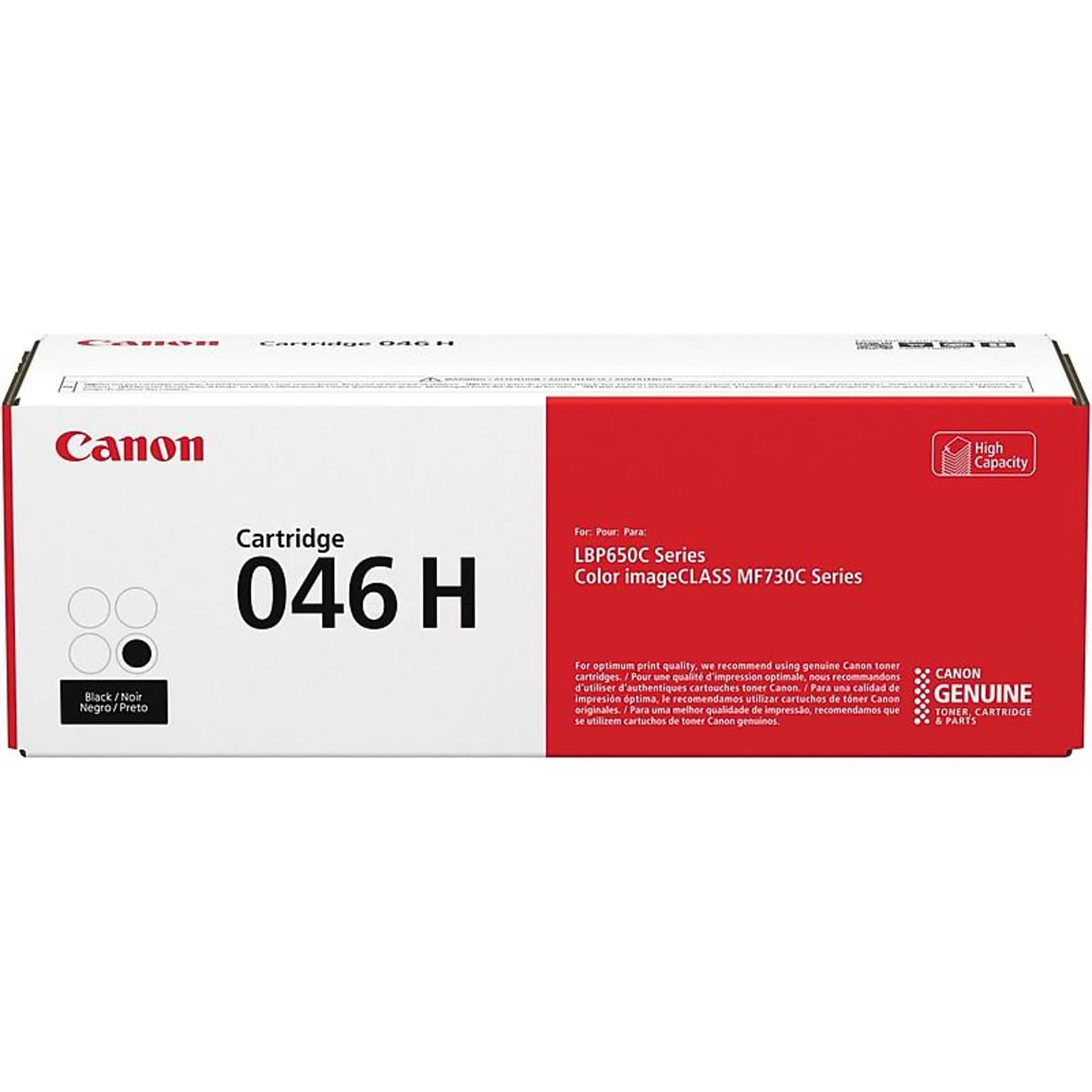 Canon 046 H Black High Yield Toner Cartridge   (1254C001)